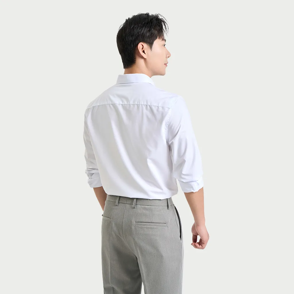 Ảnh Áo Sơ Mi Dài Tay Nam KRIK Form Slimfit Chất Liệu Polyester Cao Cấp Thiết Kế Tối Giản Dễ Phối Đồ SD3196 4