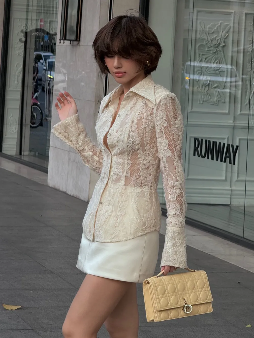Ảnh Áo sơ mi Grace Lace Shirt HUONG BOUTIQUE HBSM1126 1
