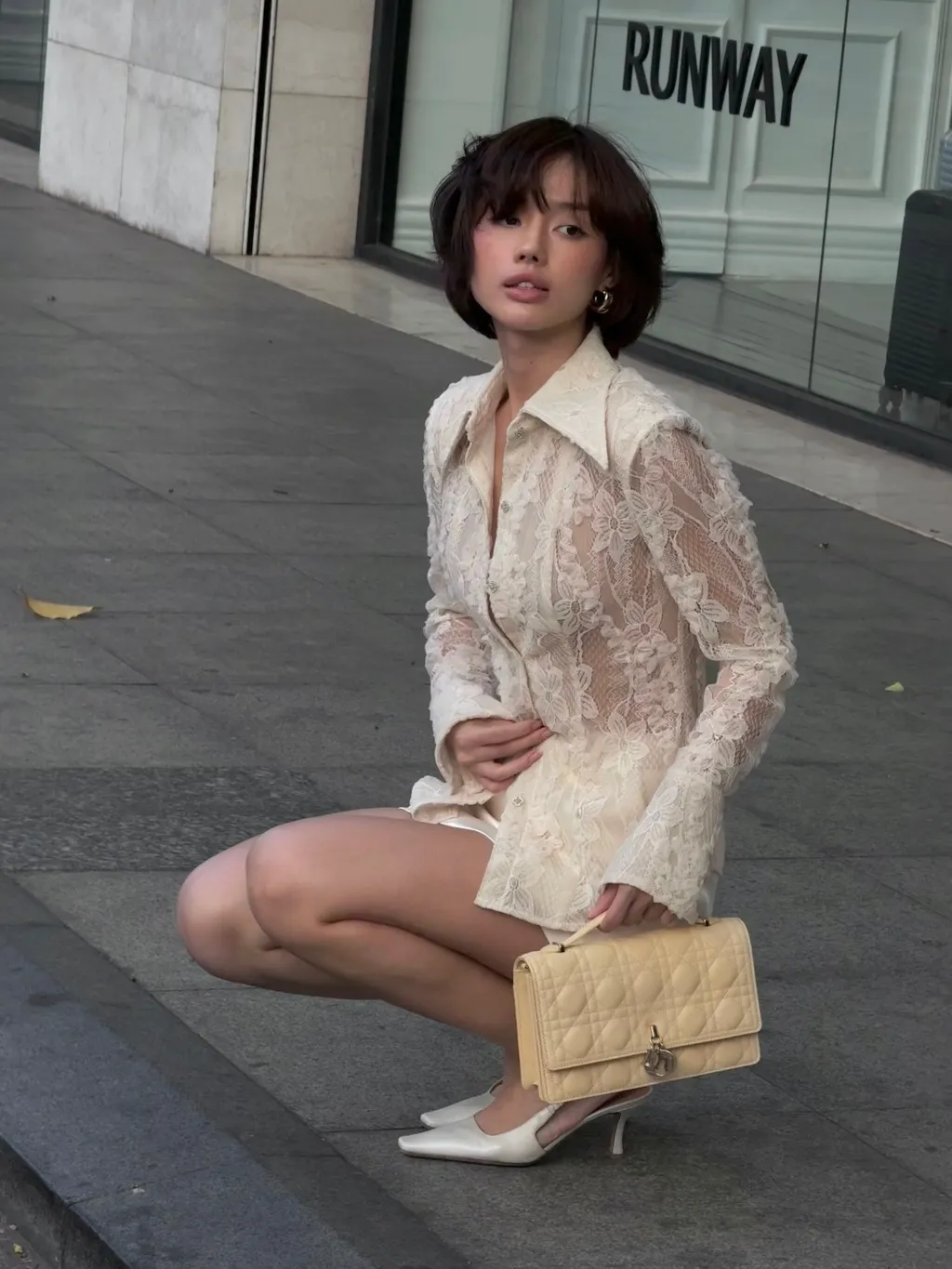 Ảnh Áo sơ mi Grace Lace Shirt HUONG BOUTIQUE HBSM1126 3