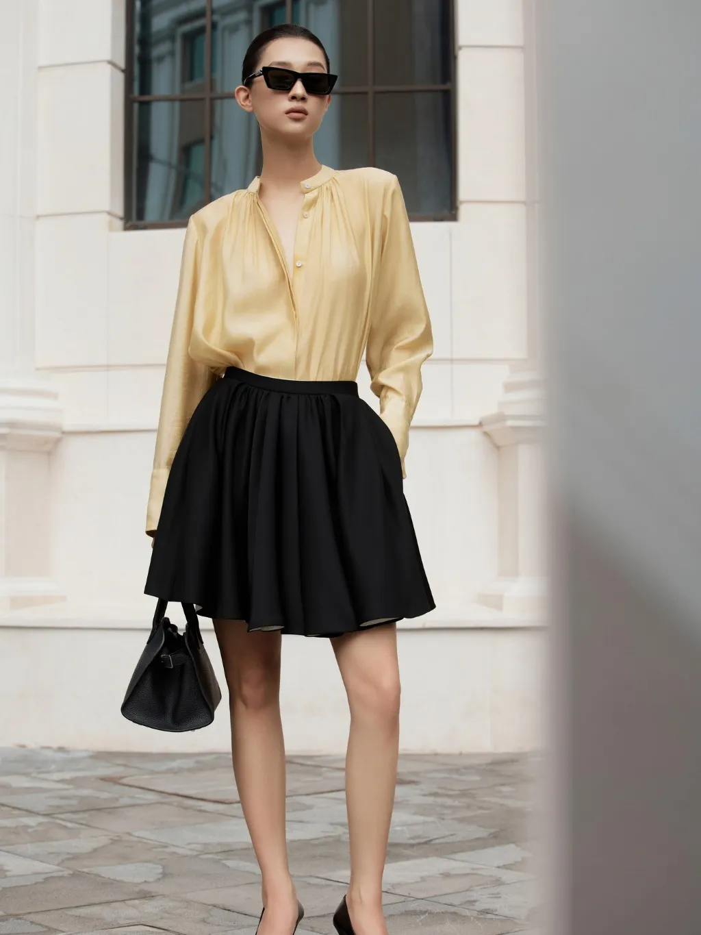 Ảnh Áo sơ mi lụa Evelyn Blouse HUONG BOUTIQUE HBSM1152 2