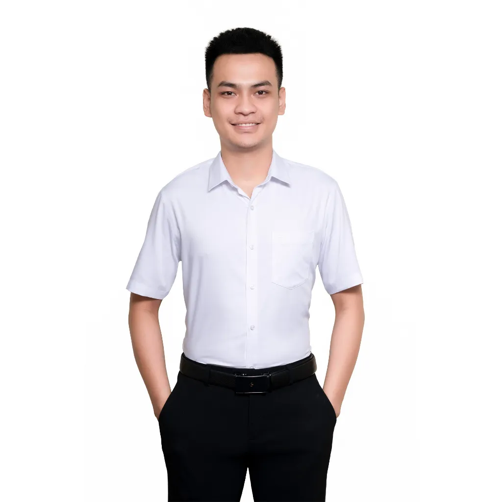 Ảnh Áo sơ mi nam 23ASM-990 ngắn tay trơn dáng suông chất liệu sợi tre nhiều màu Thái Hòa 2