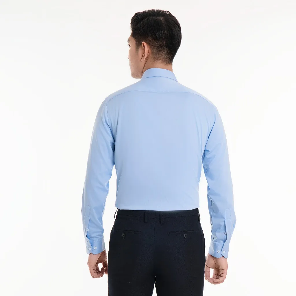 Ảnh Áo sơ mi nam 23ASM-993 dài tay dáng suông chất liệu sợi tre trơn nhiều màu Thái Hòa 4