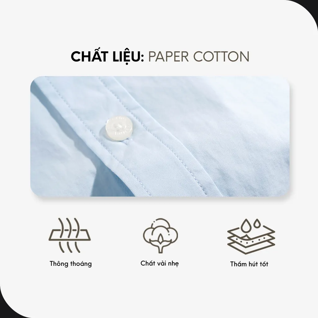 Ảnh Áo Sơ Mi Nam By Cotton Cao Cấp Dài Tay Paper Cotton Multi Color - Slimfit 3