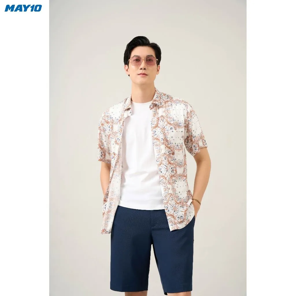 Ảnh Áo sơ mi nam cộc tay May 10 form RegularFit 010124002 1