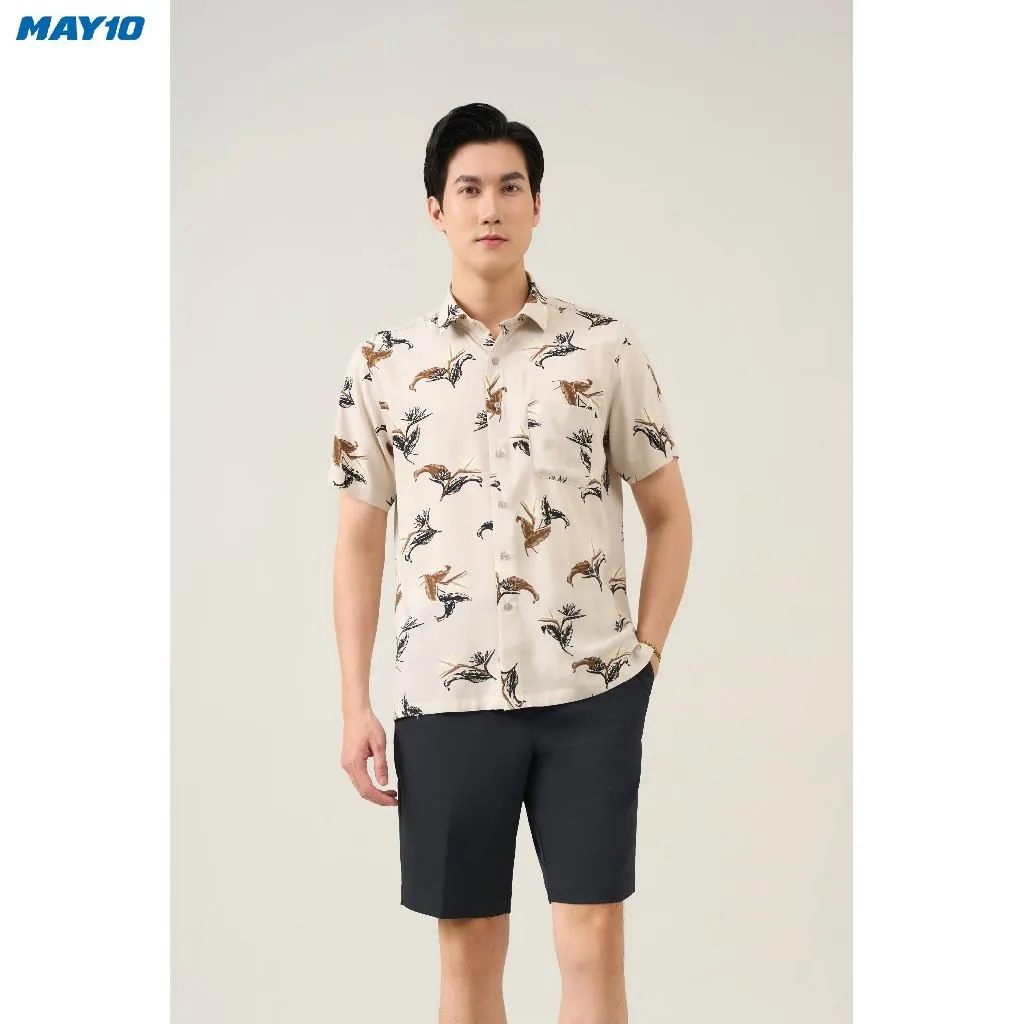 Ảnh Áo sơ mi nam cộc tay May 10 form RegularFit 010124002 2