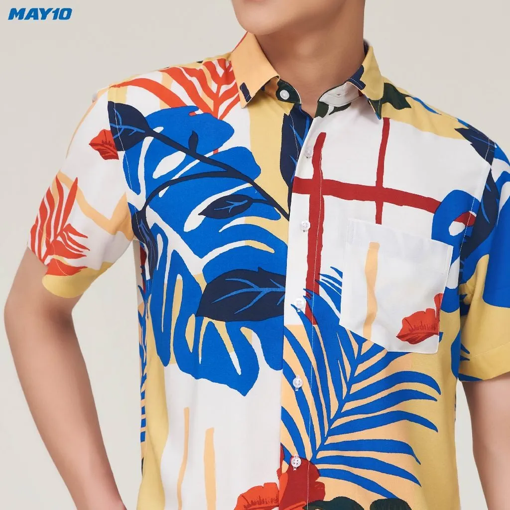 Ảnh ÁO sơ mi nam cộc tay May 10 form RegularFit mã 010123067 2 3