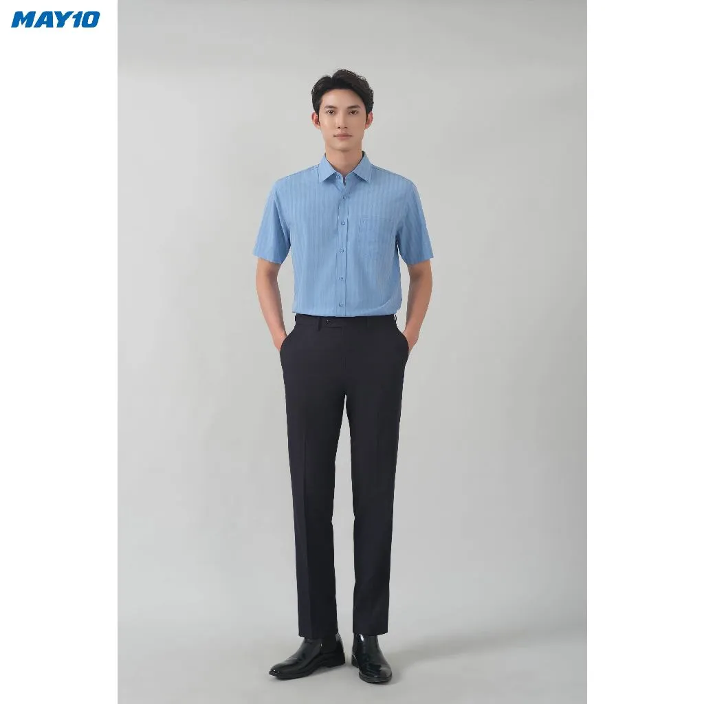 Ảnh Áo Sơ mi nam cộc tay May10 form RegularFit mã 010123042 AD053 1