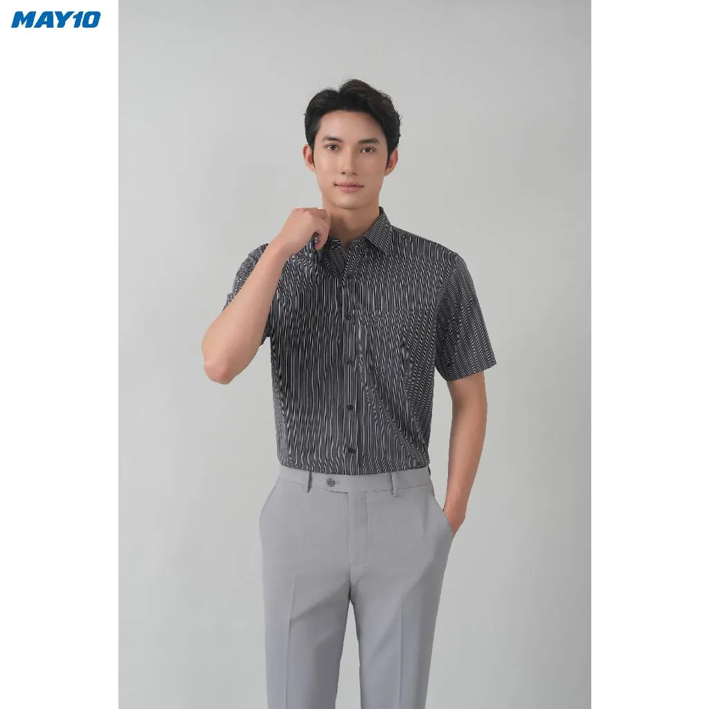 Ảnh Áo Sơ mi nam cộc tay May10 form Regular mã 010123048 AD066 1