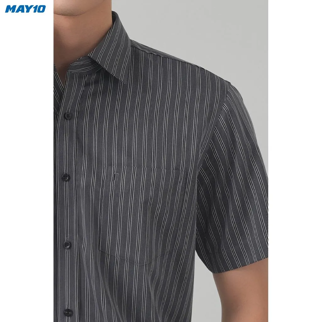 Ảnh Áo Sơ mi nam cộc tay May10 form Regular mã 010123048 AD066 4
