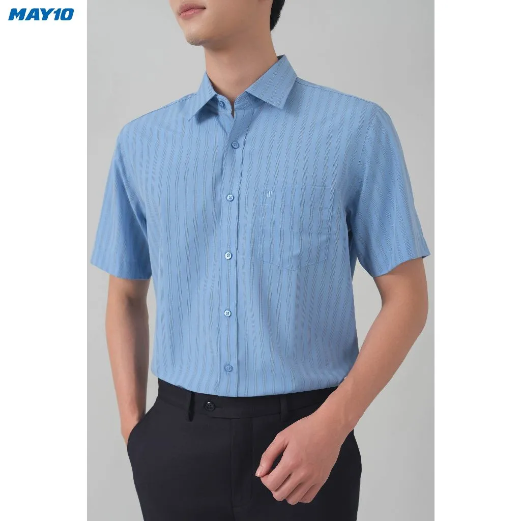 Ảnh Áo Sơ mi nam cộc tay May10 form RegularFit mã 010123042 AD053 3