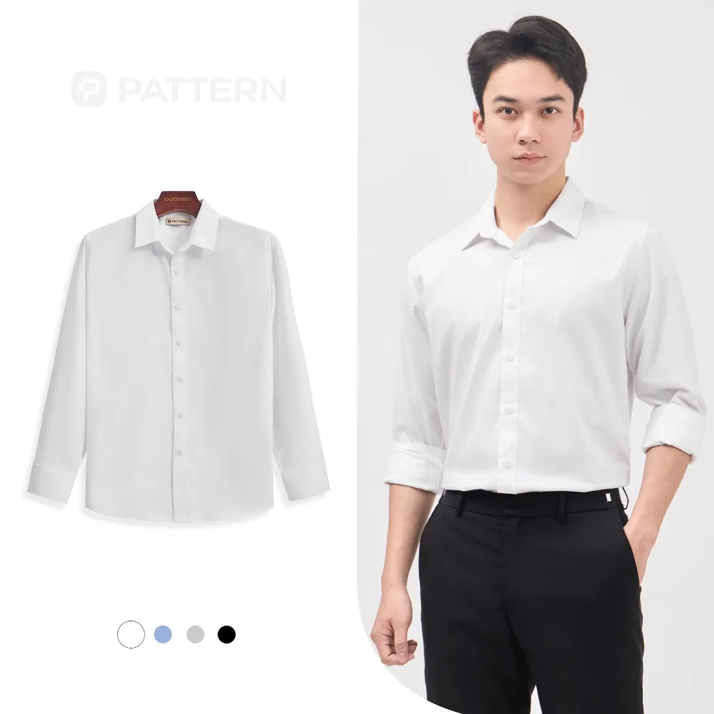 Ảnh Áo Sơ Mi Nam Công Sở Dài Tay Modal PATTERN PA056 1