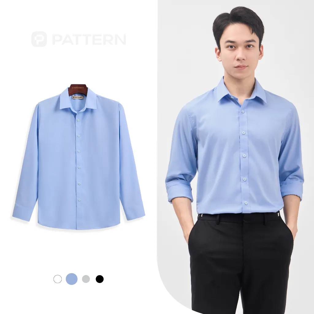 Ảnh Áo Sơ Mi Nam Công Sở Dài Tay Modal PATTERN PA056 2