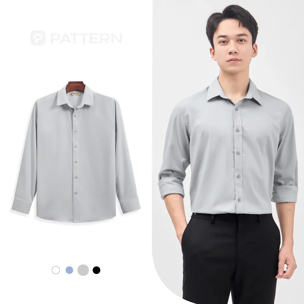 Ảnh Áo Sơ Mi Nam Công Sở Dài Tay Modal PATTERN PA056 3