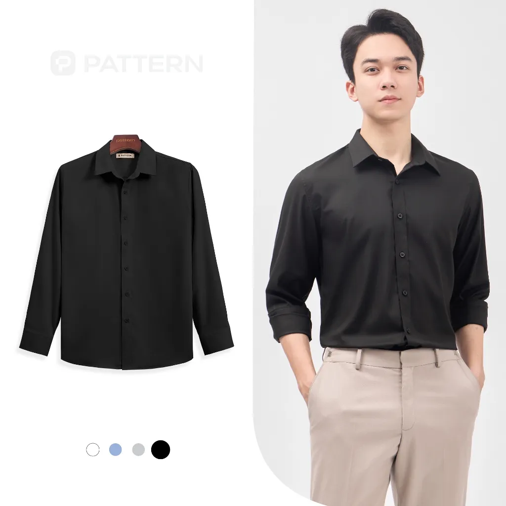 Ảnh Áo Sơ Mi Nam Công Sở Dài Tay Modal PATTERN PA056 4