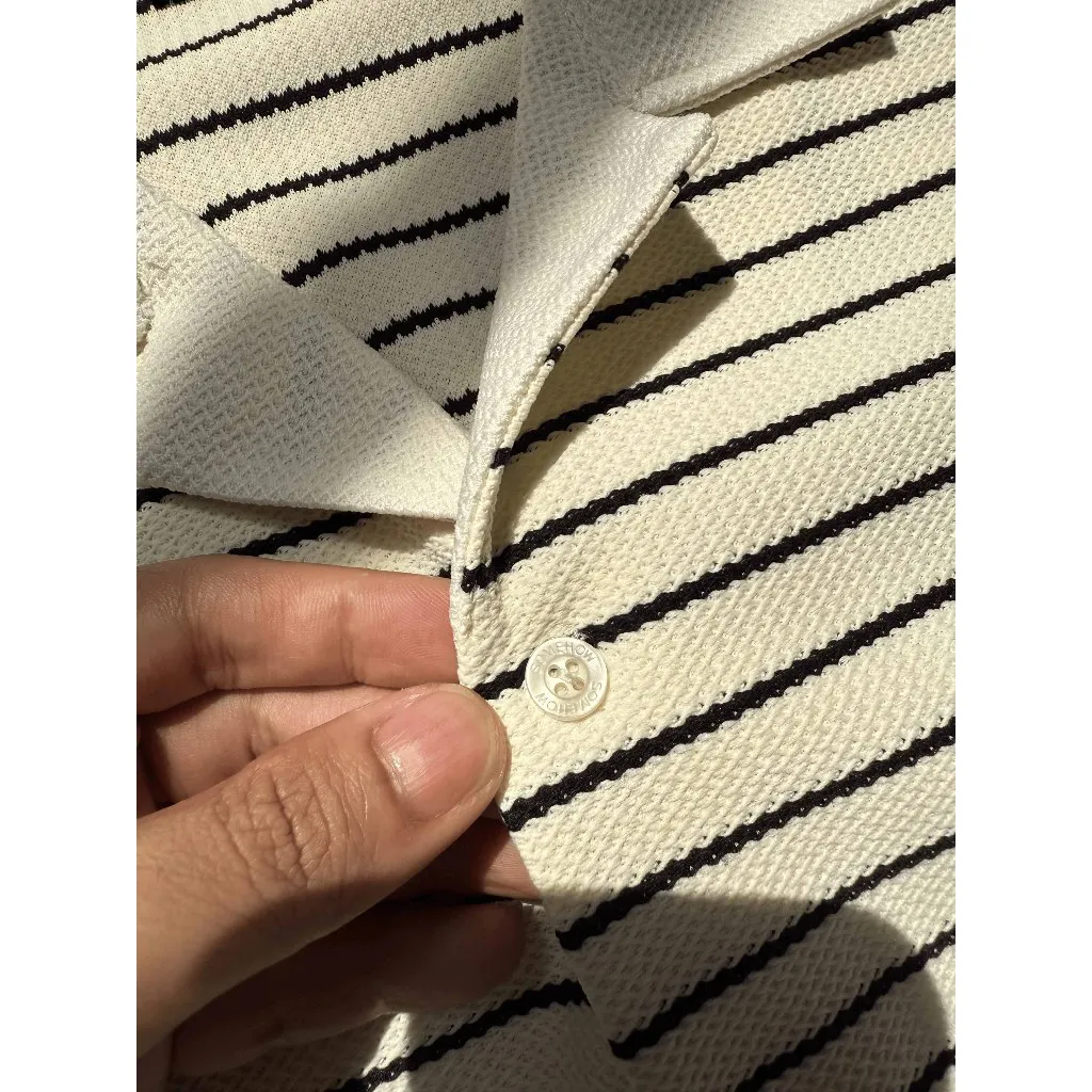 Ảnh Áo Sơ Mi Nam Cuban Horistripes, Chất Vải Polyester Thoải Mái , SM0153,SOMEHOW 2