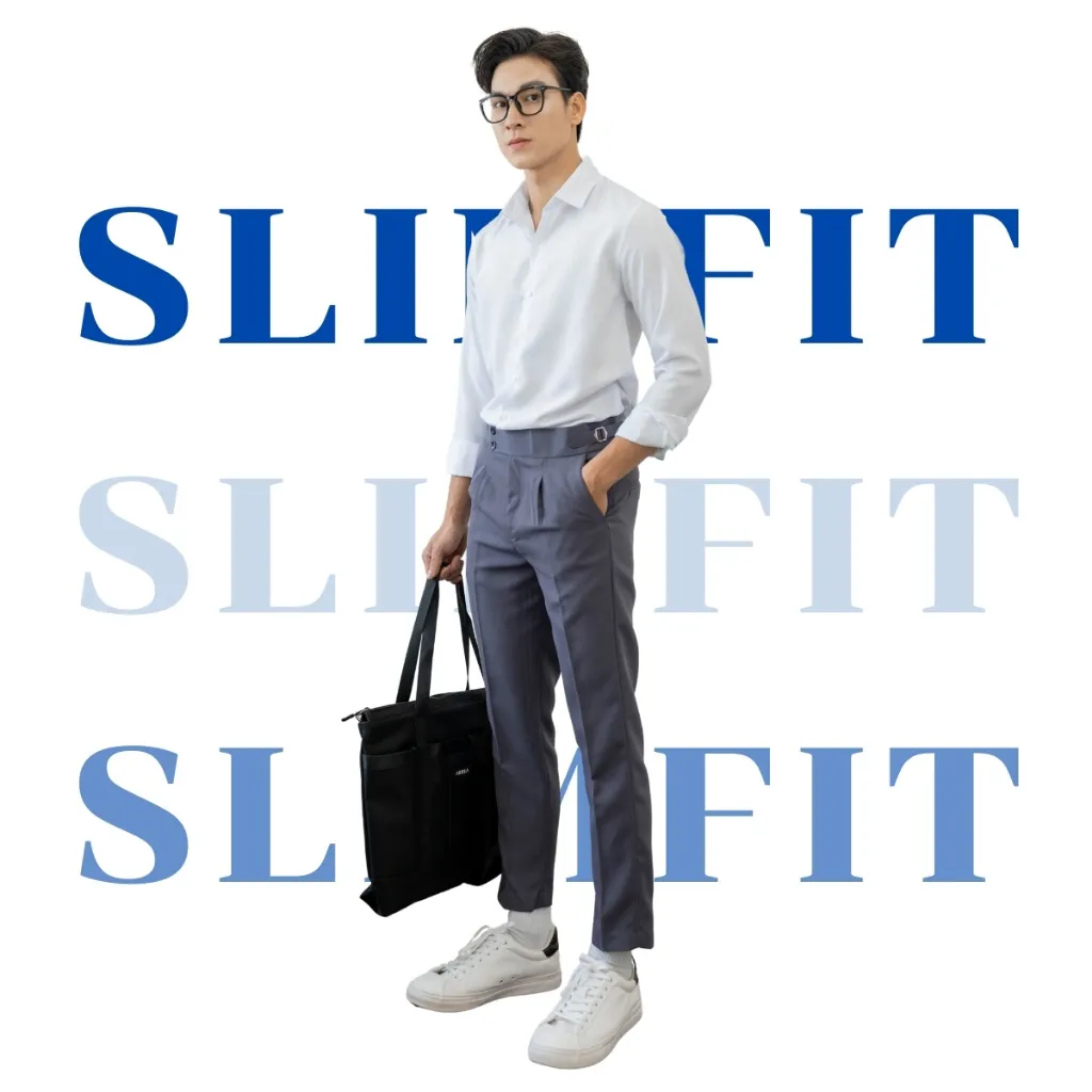 Ảnh Áo sơ mi nam dài tay AKUBA form dáng slimfit ôm nhẹ thanh lịch, hạn chế nhăn, mềm mịn | 01M807 4