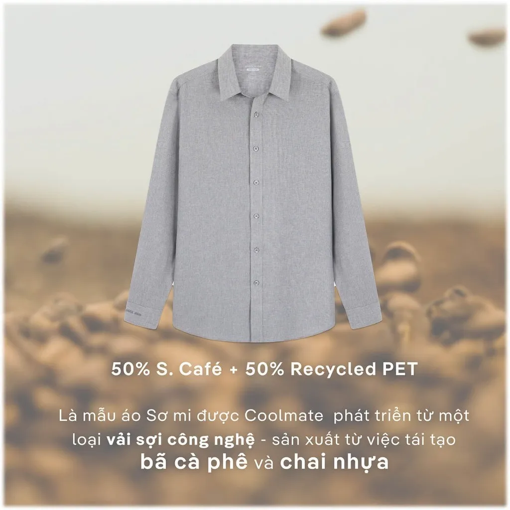 Ảnh Áo SƠ MI nam dài tay CaféDriS khử mùi hiệu quả Coolmate 2