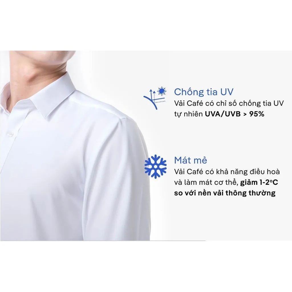 Ảnh Áo SƠ MI nam dài tay CaféDriS khử mùi hiệu quả Coolmate 4