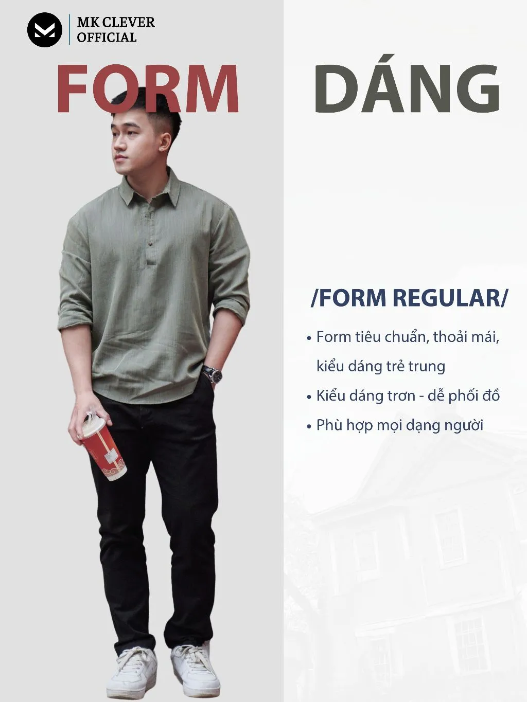 Ảnh Áo sơ mi nam dài tay đũi Poro MK CLEVER Chất liệu đũi Nhật mềm mịn, thoáng mát, lên form đẹp, đứng dáng 4