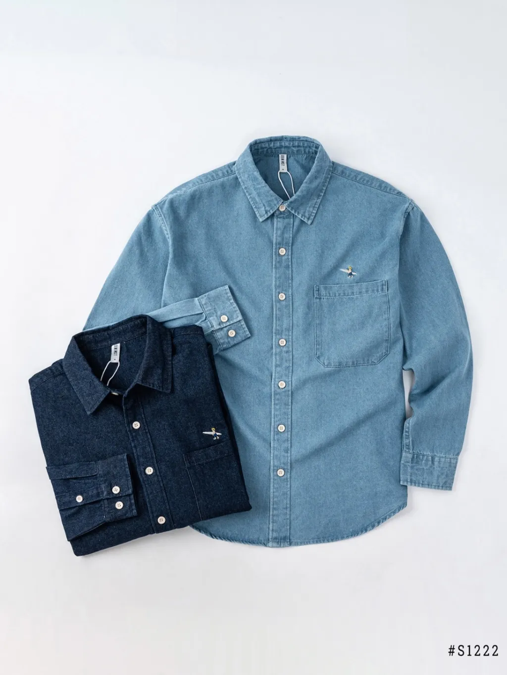 Ảnh Áo Sơ Mi Nam Denim VÁN DNST S1222, Form Regular 4