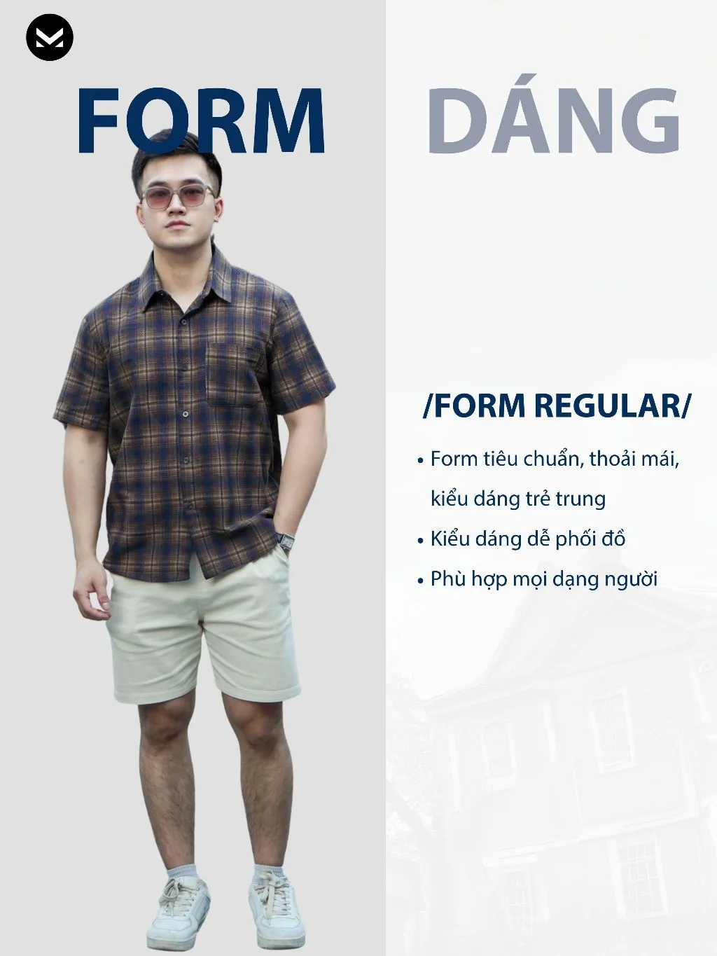 Ảnh Áo Sơ Mi nam kẻ Moss MKCLEVER Chất đũi Hàn mềm mịn, thoáng mát, chống nhăn, form rộng mặc hằng ngày 4