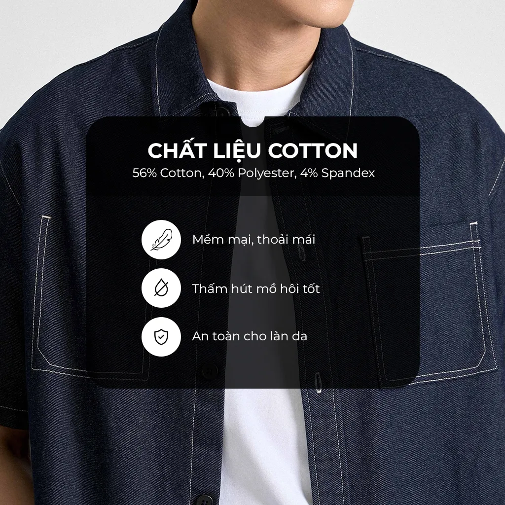 Ảnh Áo Sơ Mi Nam KRIK Form Classic Chất Liệu Cotton Bền Màu Thiết Kế Chỉ Nổi Ấn Tượng  Lạ Mắt SC3185 2