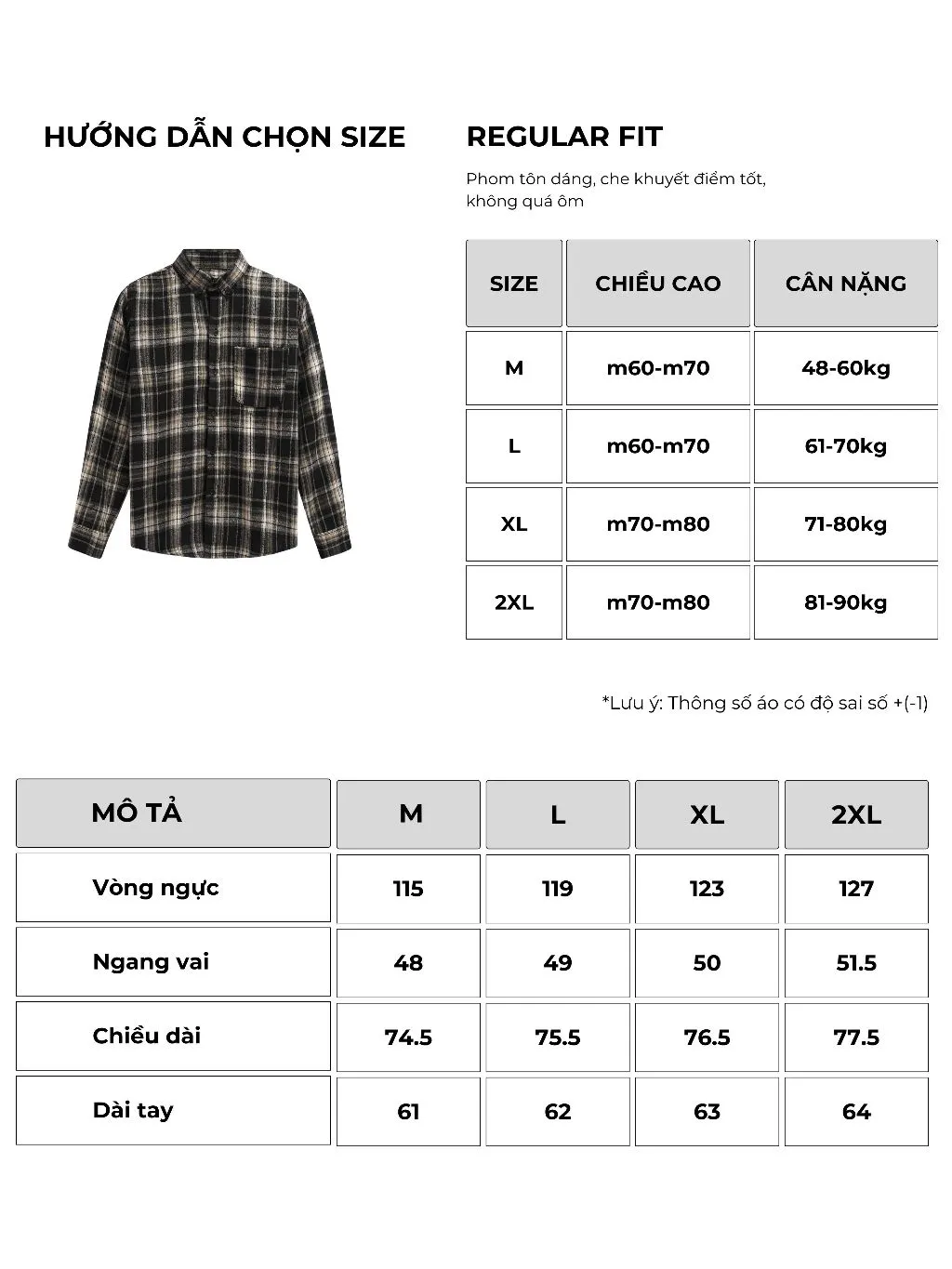 Ảnh Áo Sơ Mi Nam Tay Dài Flannel Logan MKCLEVER Chất liệu vải thô mặt dạ, mặc basic, dáng slim trẻ trung, mềm mịn 2