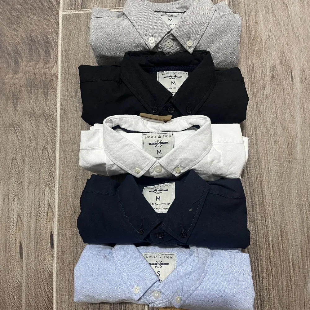 Ảnh Áo sơ mi nam tay dài trắng vải oxford Nexx&Dee công sở cao cấp NS023 3