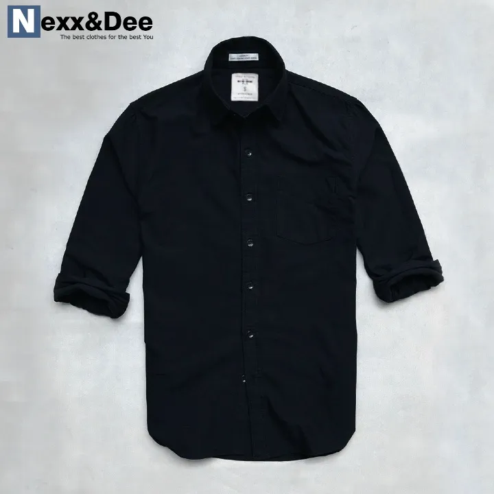 Ảnh Áo sơ mi nam tay dài trắng vải oxford Nexx&Dee công sở cao cấp NS023 4
