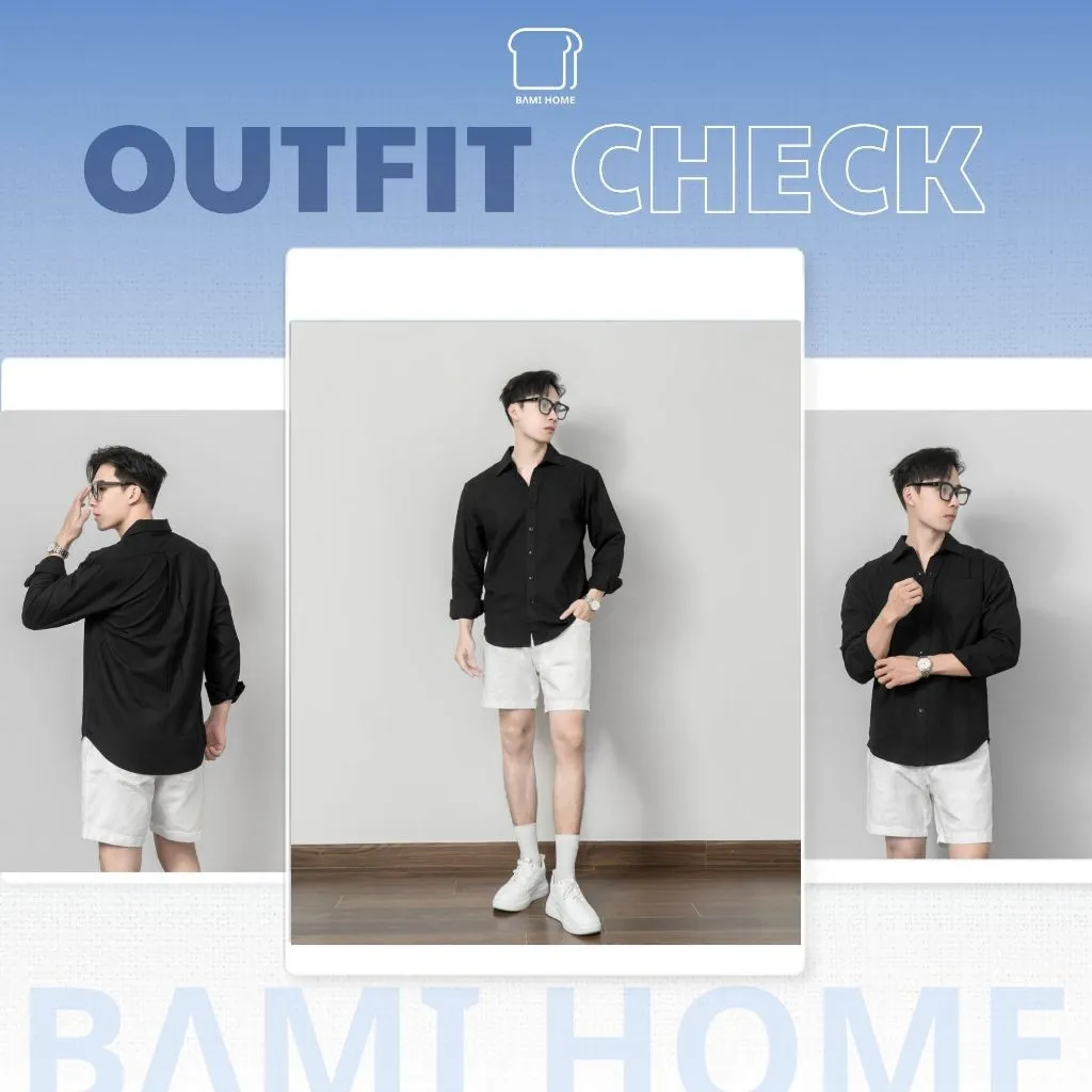Ảnh Áo sơ mi nam tay dài vải LINEN BAMI HOME form dáng thanh lịch, thoải mái, thấm hút tốt ASM01 3
