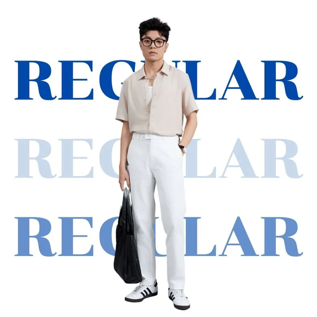 Ảnh Áo sơ mi nam tay ngắn AKUBA form regular, vải linen thoáng mát, trẻ trung, nam tính | 01ME1024 4