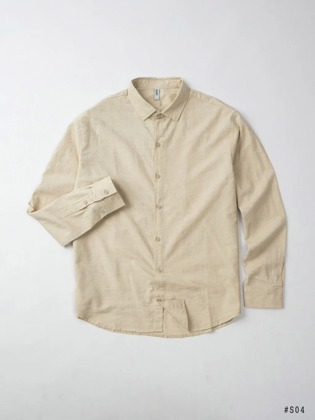 Ảnh Áo Sơ Mi Nam Trơn DENIMST S04, Chất Đũi Mềm Mát 1