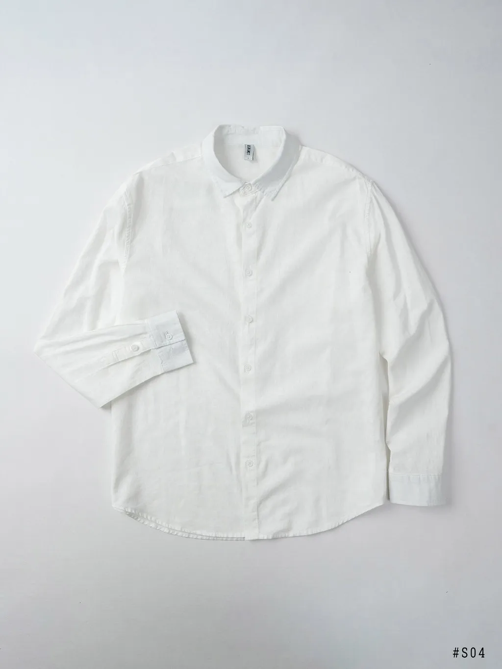 Ảnh Áo Sơ Mi Nam Trơn DENIMST S04, Chất Đũi Mềm Mát 3