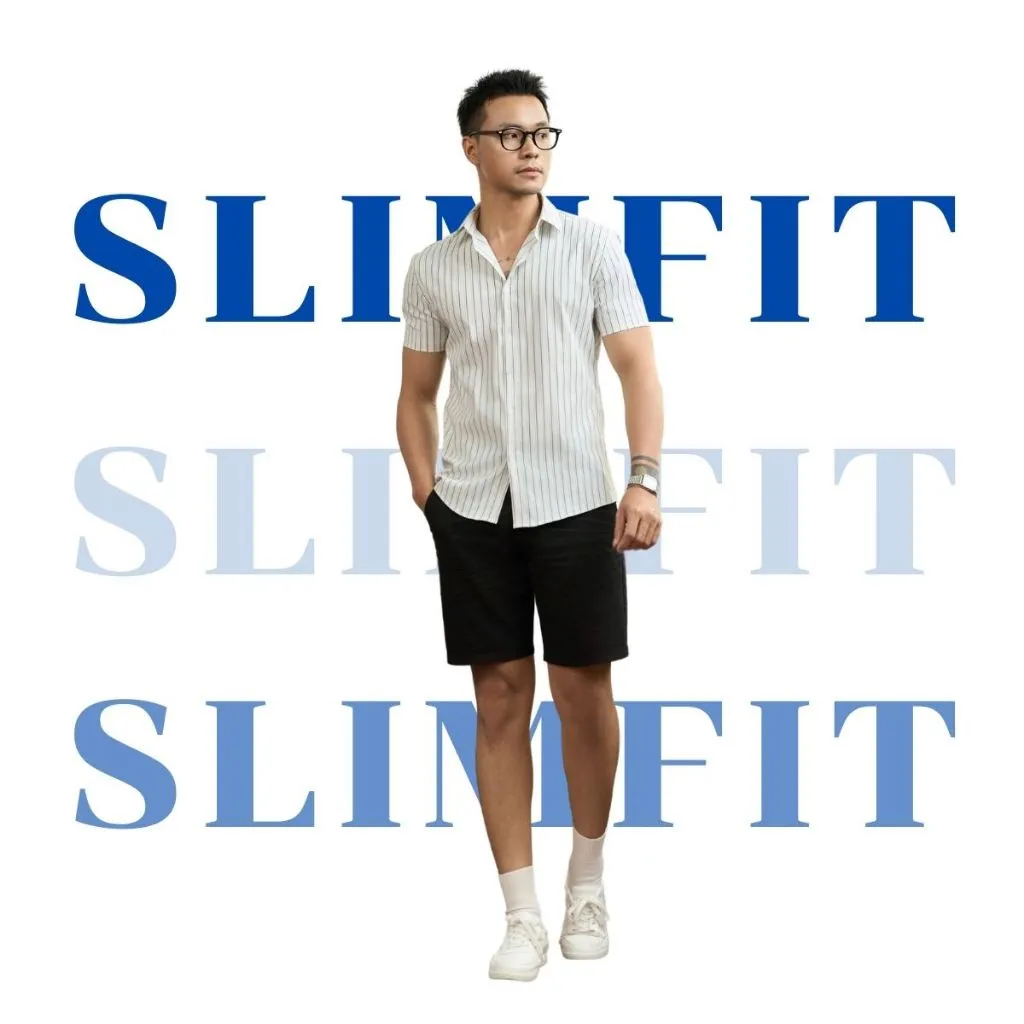 Ảnh Áo Sơ Mi Nam Vải Cotton AKUBA Tay Ngắn Năng Động Dáng Slimfit | 02AP1170 3