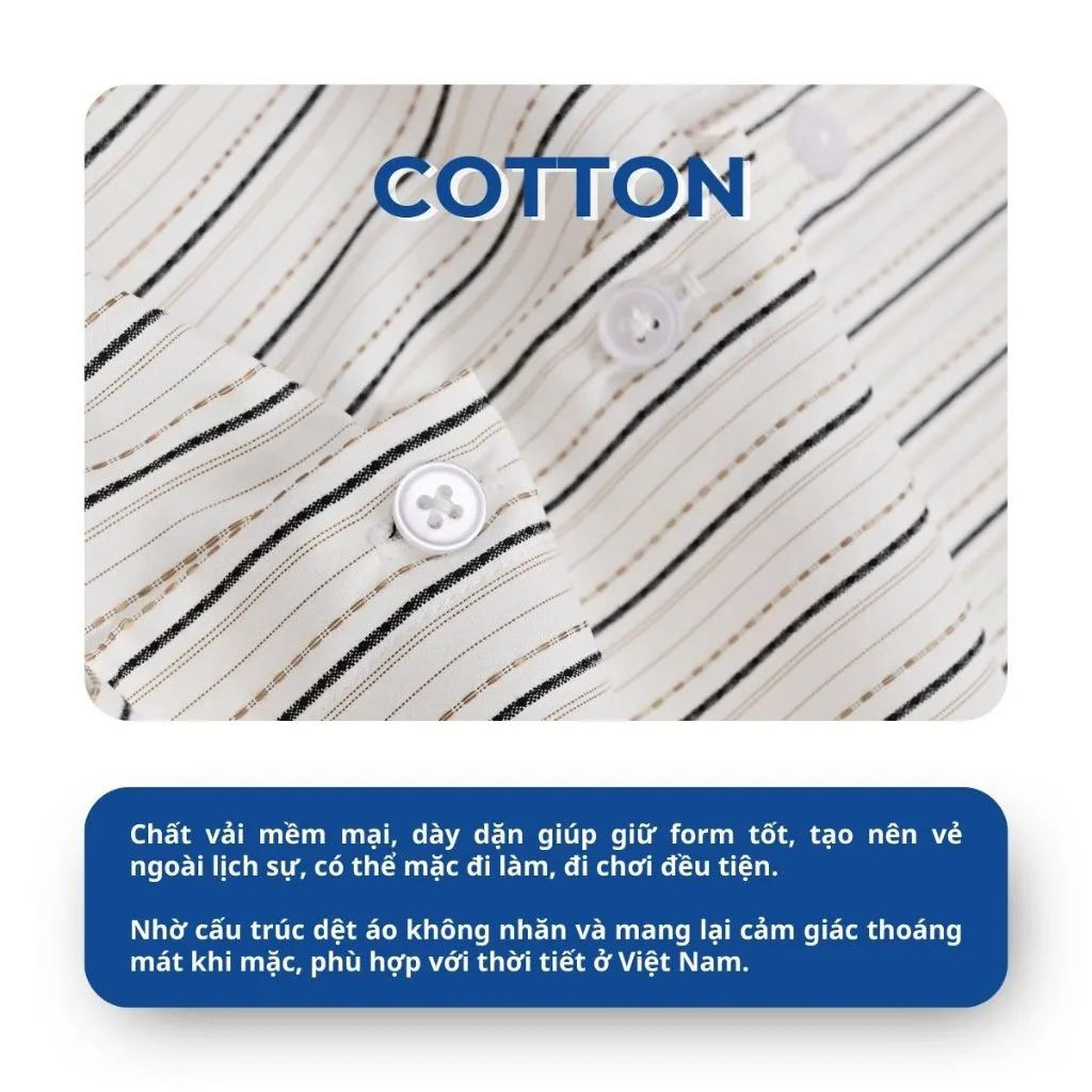 Ảnh Áo Sơ Mi Nam Vải Cotton AKUBA Tay Ngắn Năng Động Dáng Slimfit | 02AP1170 4