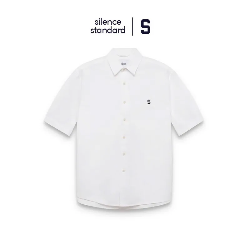 Ảnh Áo sơ mi ngắn tay SilenceStandard Eco Oxford logo S/basic [SO12] 1