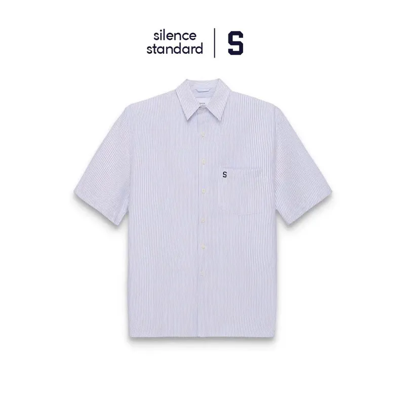 Ảnh Áo sơ mi ngắn tay SilenceStandard Premium Oxford Stripe [SO07] 1