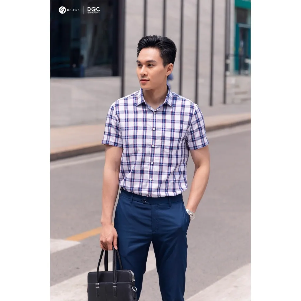 Ảnh Áo sơ mi ngắn tay Slim Fit DGCs - sasnbb33m 4