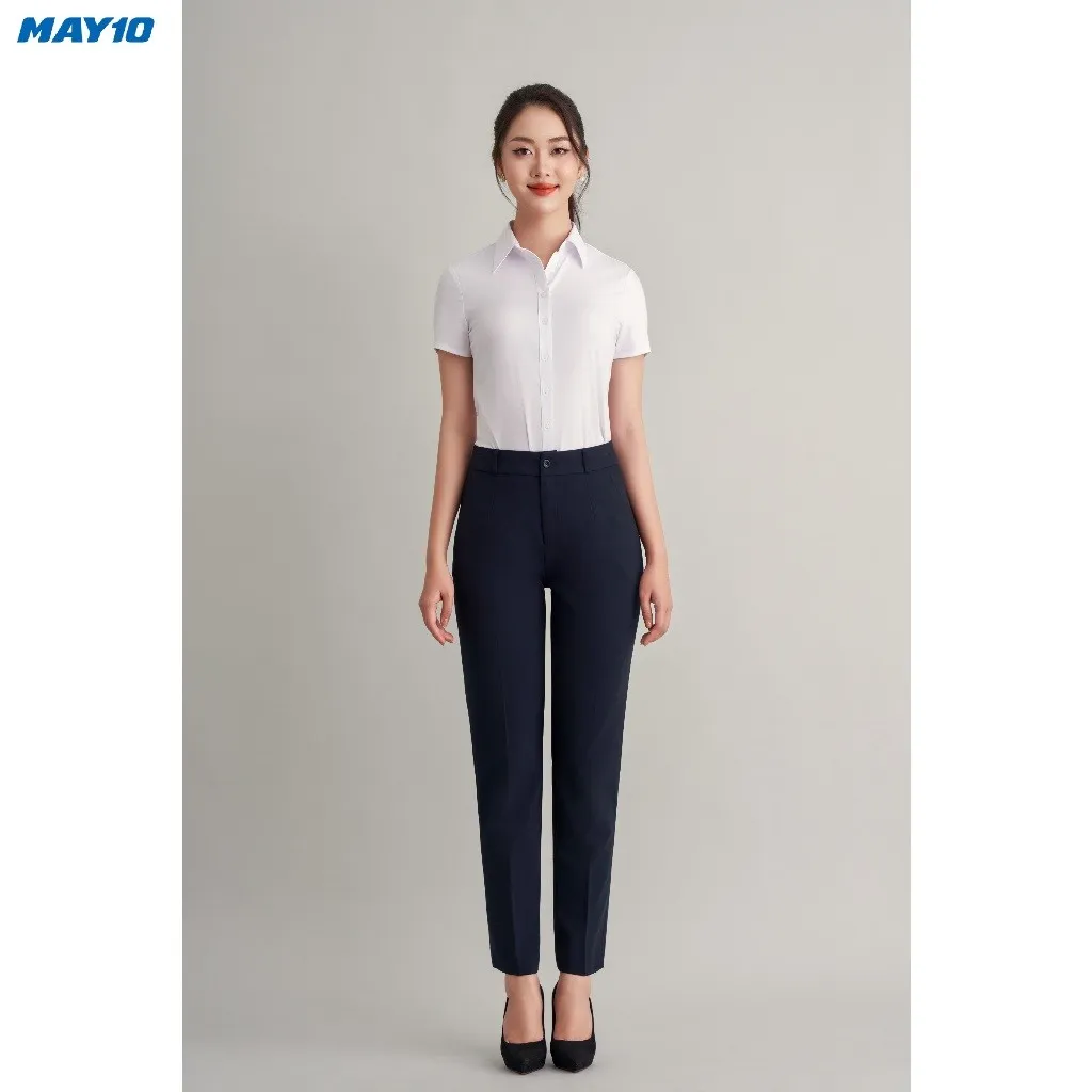 Ảnh Áo sơ mi nữ trắng May 10 AT011 3