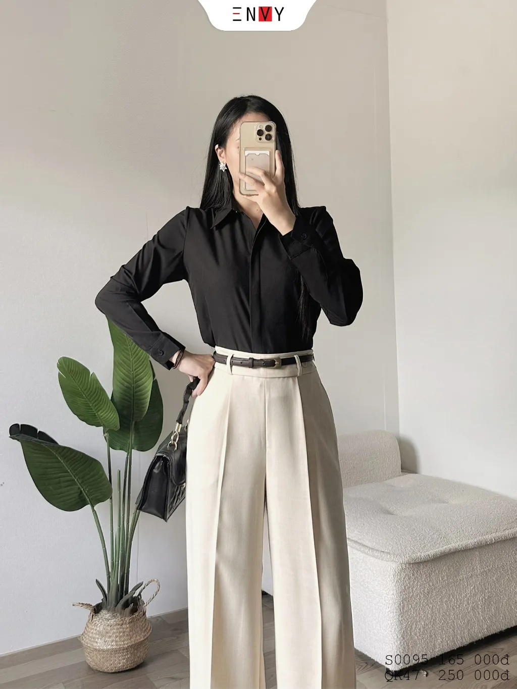Ảnh Áo sơ mi nữ truyền thống ENVY - S0095 3