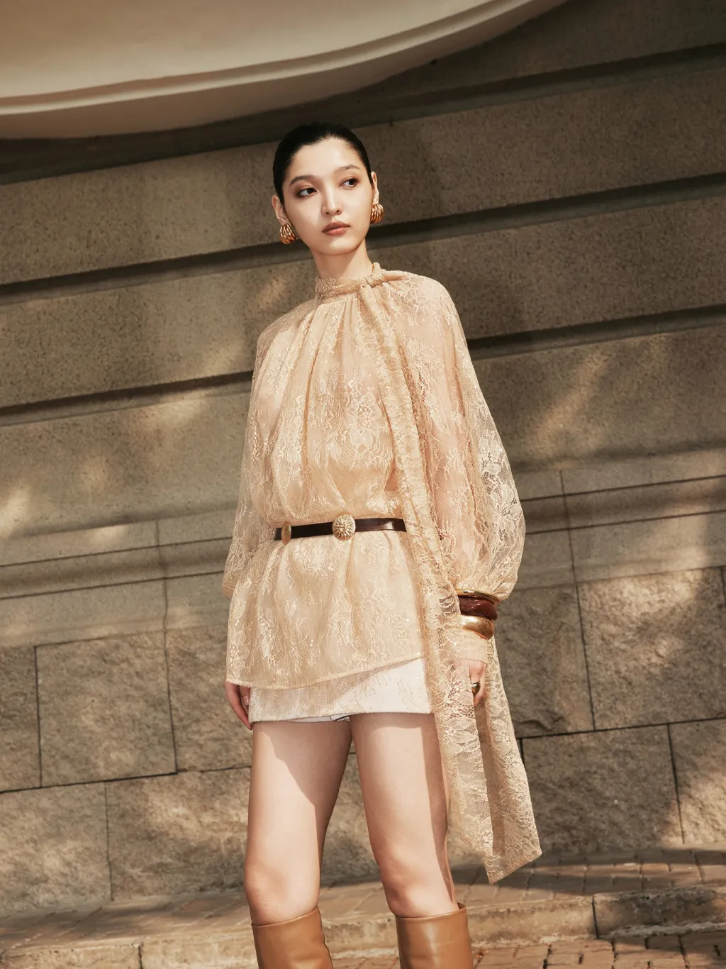Ảnh Áo sơ mi ren Evelina Blouse HUONG BOUTIQUE HBSM1176 2