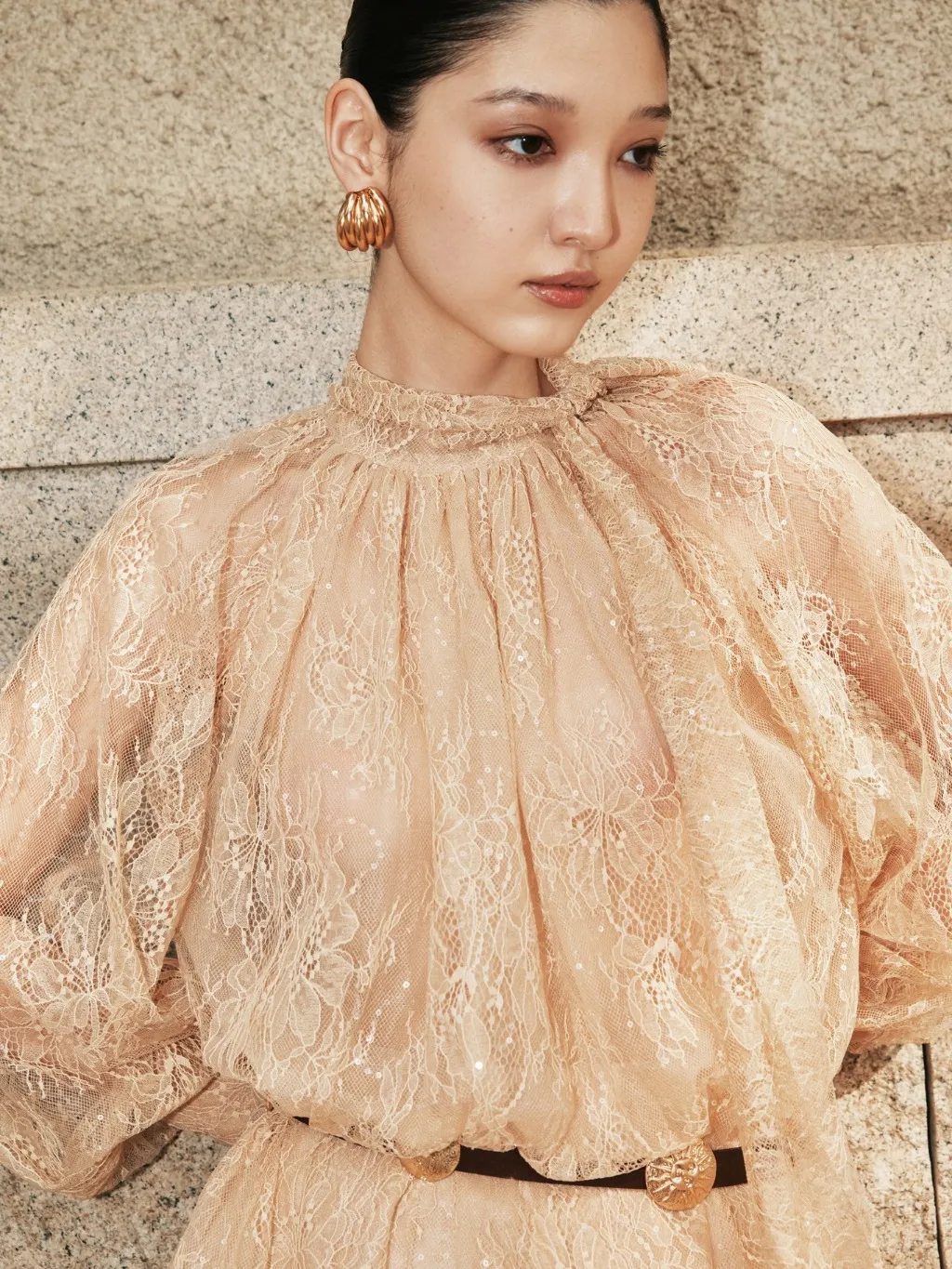 Ảnh Áo sơ mi ren Evelina Blouse HUONG BOUTIQUE HBSM1176 3