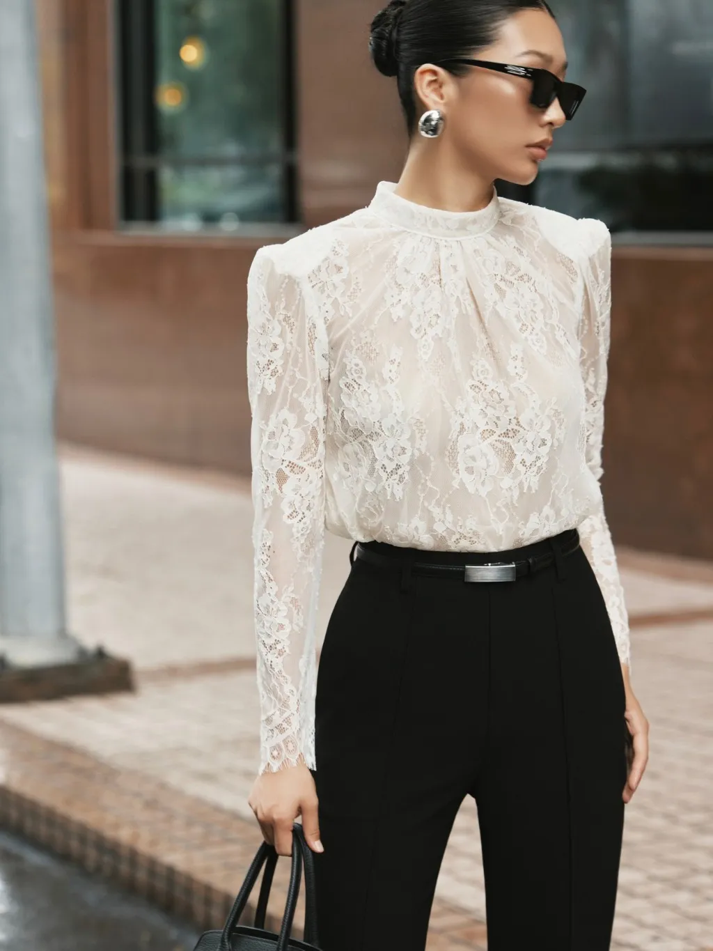 Ảnh Áo sơ mi ren Valentina Lace Blouse HUONG BOUTIQUE HBSM1166 2