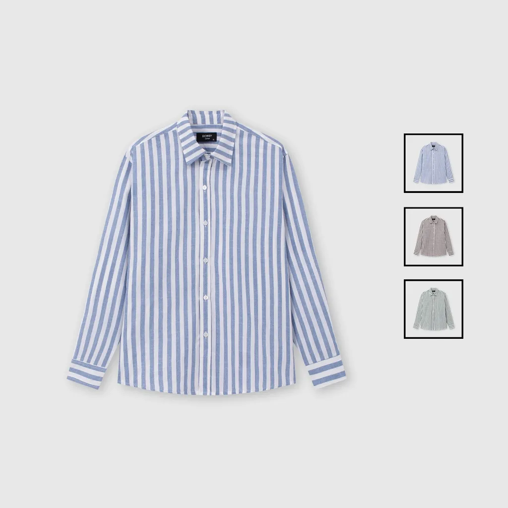 Ảnh Áo sơ mi ROWAY form regular | dài tay linen 1