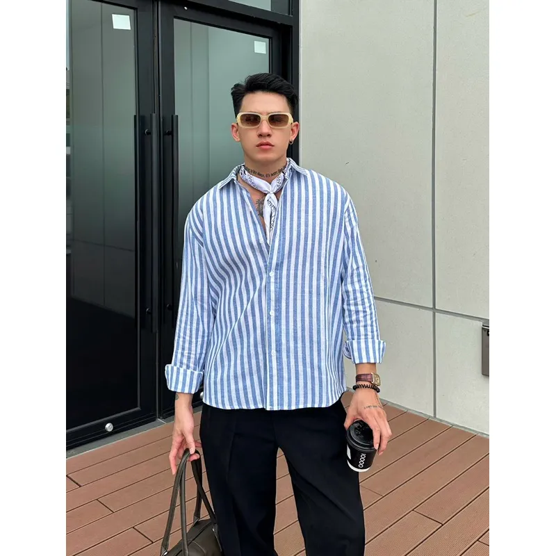 Ảnh Áo sơ mi ROWAY form regular | dài tay linen 2