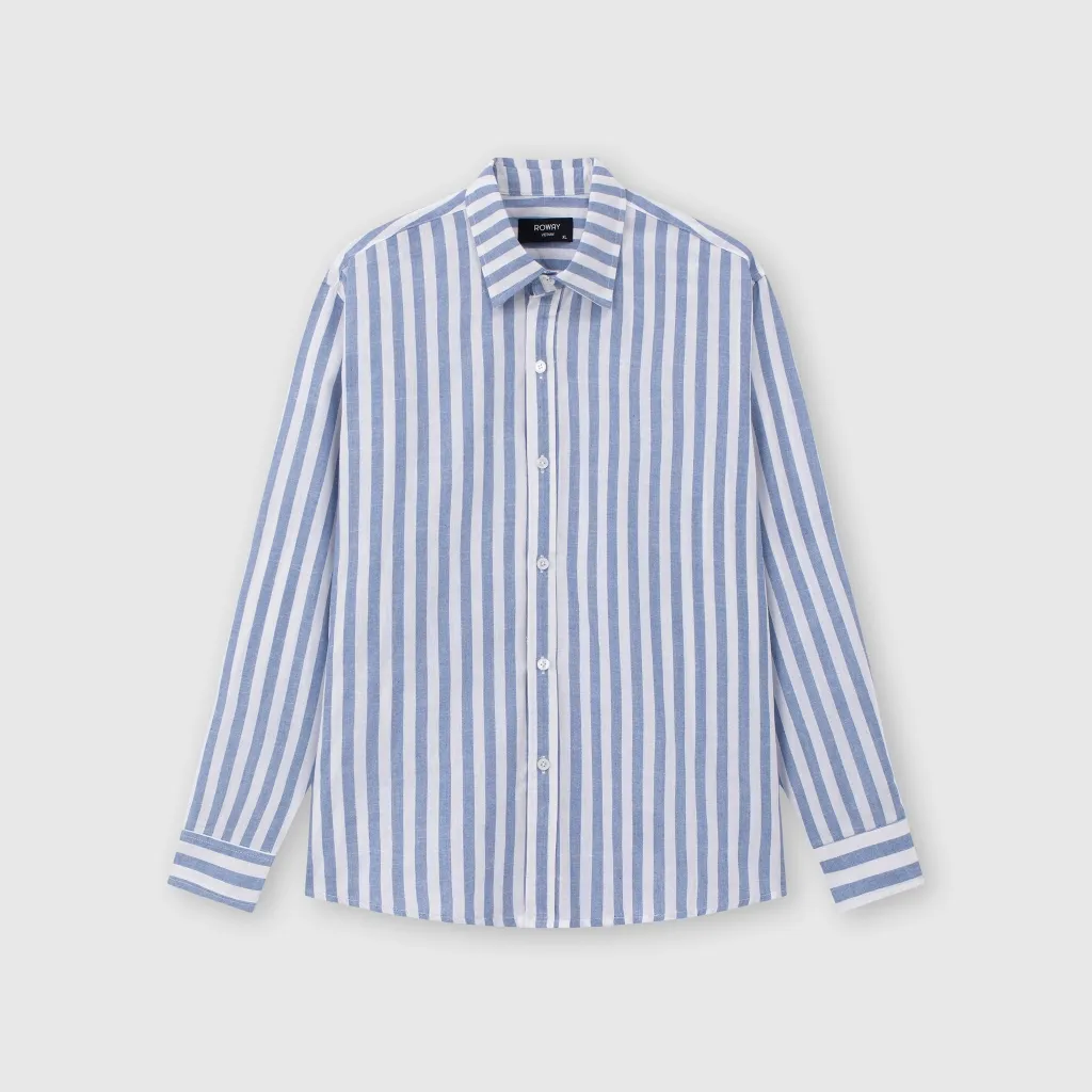 Ảnh Áo sơ mi ROWAY form regular | dài tay linen 3