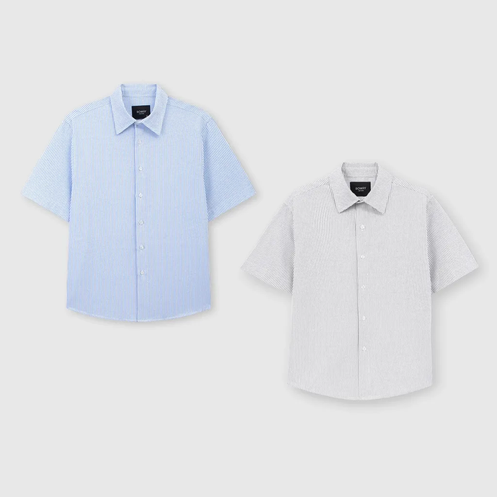 Ảnh Áo sơ mi ROWAY form regular | Cộc tay oxford 1