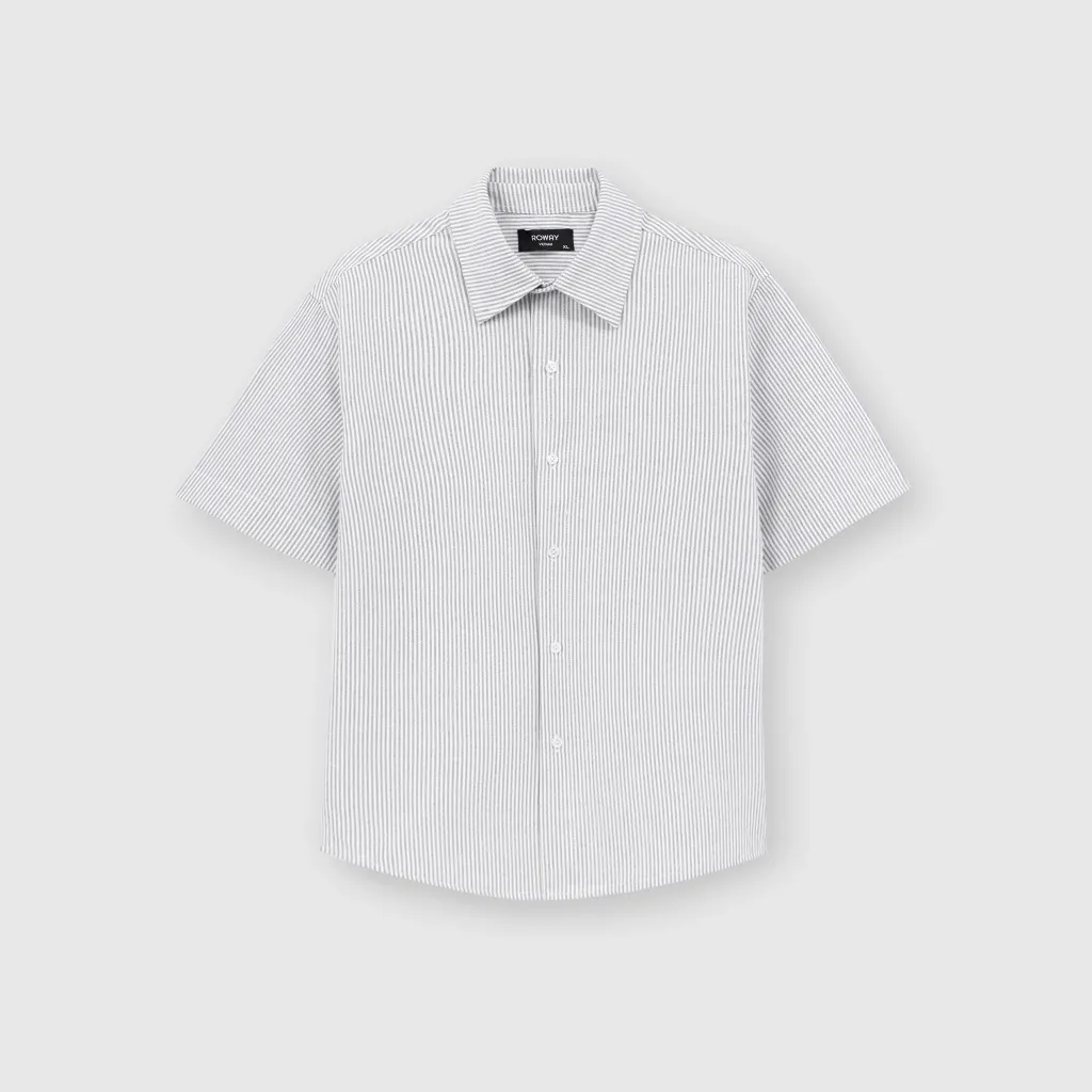 Ảnh Áo sơ mi ROWAY form regular | Cộc tay oxford 3