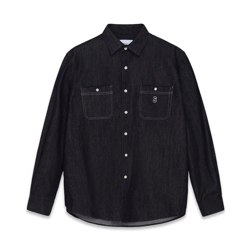 Ảnh Áo sơ mi SilenceStandard Premium Denim Logo S [SB02] 2