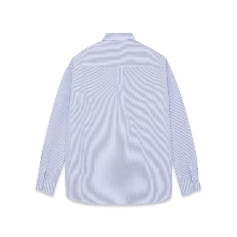 Ảnh Áo sơ mi SilenceStandard Premium Oxford Shirt Logo S thêu/ kẻ xanh [SO02] 3